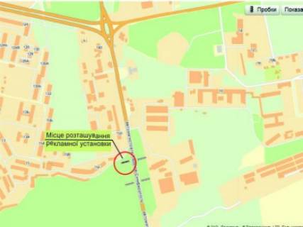 Билборд A в Запорожье Автомагістраль Харків - Сімферополь, 400 м від поста ДАІ, в сторону м. Сімферополь схема