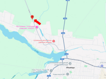 Білборд, Бігборд (Борд)  B у Паріївка, 3x6  Незалежності вул. схема