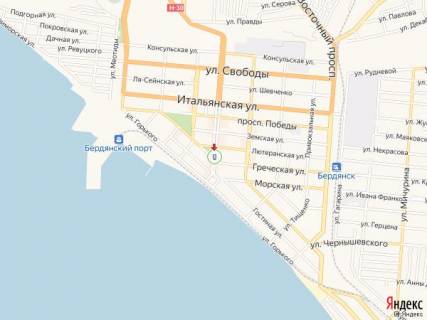 Ситилайт A в Бердянске Азовский пр., 51 - Греческая ул. схема