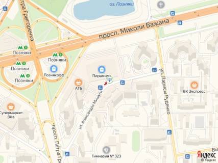 Призма B в Киеве Мішуги вул., 4, ТЦ "Піраміда" - 215224 схема