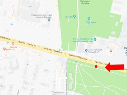Бэклайт  в Киеве, 2.3x3.14  просп. Берестейський (Перемоги)., навпроти Медуніверситету ім. Богомольця, в сторону ст. м. «Шулявська», з центру схема
