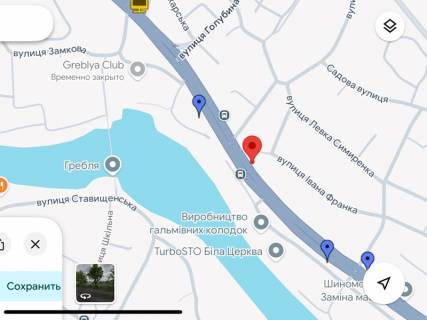 Билборд A в Белой Церкви, 3x6  Володимира пр. - Надрічна вул. схема