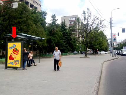 Ситилайт B в Львове, 1.8x1.2  Великого В. вул., 50, зуп. "Івана-Теодозія Куровця", в сторону вул. Княгині Ольги фото 1