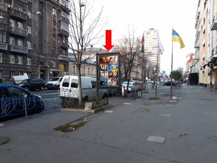 Ситилайт  в Киеве, 1.8x1.2  Хмельницького вул., 37/2 - вул. Пирогова, біля консульства Чехії, в сторону вул. Гончара фото 1