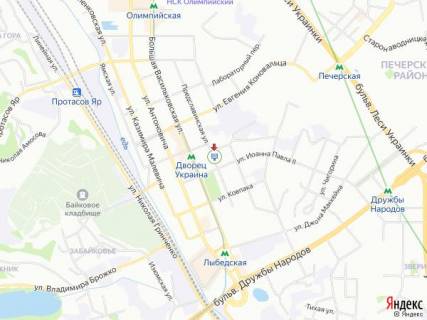 Скроллер A в Киеве Предславинська вул., 36/6, 60 м до Гедройца вул. - 294502 схема
