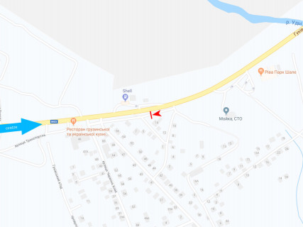 Білборд, Бігборд (Борд)  B у Харкові, 3x6  Полтавський Шлях вул. - Бориспільський (кол. Тюменський) пров., 14, з центру схема