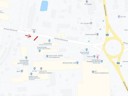 Призма A в Львове, 3x6  Луганська вул. - Зелена вул., 238, магазин "Планета авто" - 439360 схема