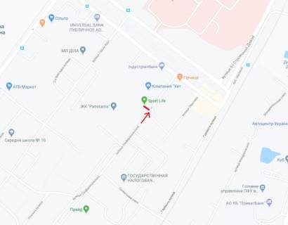 Бэклайт B в Днепр (Днепропетровск), 3.14х2.32  вул. Сімферопольська, в районі буд. 2 М, рух до просп. Дмитра Яворницького (Карла Маркса) схема