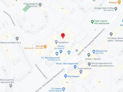 Видеоборд A в Киеве просп. Червоної Калини (Володимира Маяковського)., 47, аптека "Вітамін", прайс за ролик 10 сек 1 вихід/5 хвилин, на двосторонньому екрані, від 144 виходів на день. Розрахунок для інших параметрів трансляції уточнюйте у менеджера. - 301193 схема
