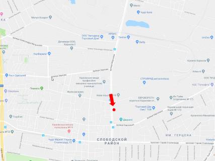 Билборд B в Харькове, 3x6  Академіка Волкова (Морозова) вул., 21 - Сергія Тимошенка вул. (Костичева вул.), в бік просп. Байрона (Героїв Сталінграда) схема