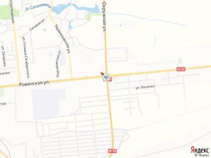 Билборд A в Луцке, 3х6  Рівненська-Окружна_митний пост "Луцьк"_Епіцентр_від центру схема