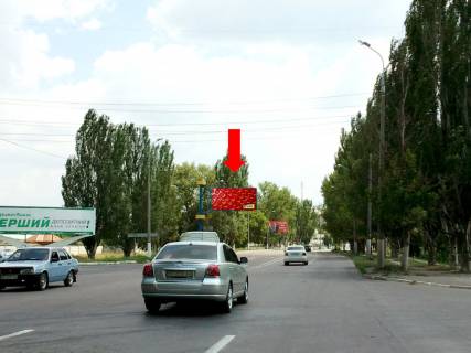 Билборд B в Херсоне, 3x6  Миколаївське шосе / Нестерова вул., в центр (флажок) фото 1