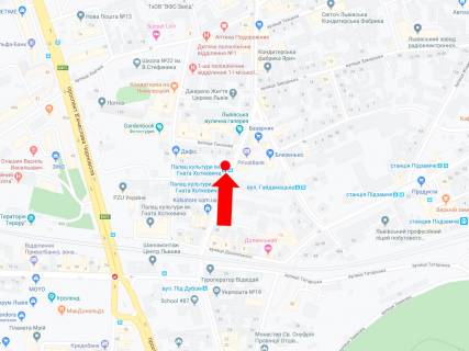 Ситилайт B в Львове, 1.8x1.2  Хмельницького Б. вул. 167 (зуп.), з центру схема