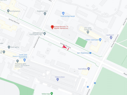 Сiтiлайт A у Харкові, 1.8x1.2  Весніна вул., навпроти буд. 7а схема