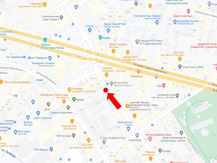 Ситилайт  в Киеве, 1.8x1.2  Саксаганського вул. 143, в сторону Галицька площа (Перемоги пл.) схема