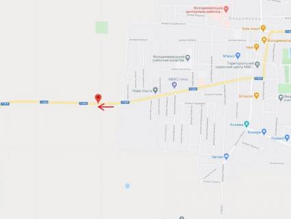 Билборд B в Владимирце, 3x6  смт Володимирець, у бік Довговолі схема