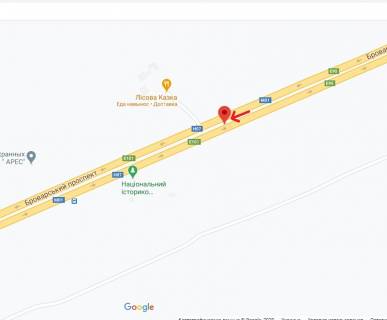 Билборд A в Киеве Броварський пр., 700 м. до КП, роздільник, в сторону м.Київ схема