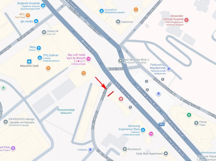 Нестандарт A в Киеве, Унікальний  Українки бул., 2 схема