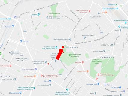 Видеоборд A в Киеве просп. Повітряних Сил (Повітрофлотський). 30, навпроти, в сторону пл. Солом'янської - 220352 схема