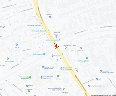 Нестандарт A в Киеве Автозаводская, ул., 2, светофор, направление от Почайна (колишня Петрівка) схема