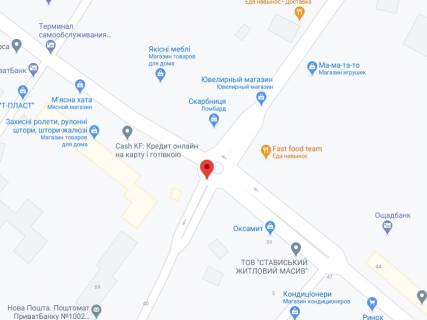 Видеоборд A у Могилів-Подільському Стависька вул., 65, аптека "Конекс", прайс за ролик 10 сек 1 вихід/5 хвилин, на двосторонньому екрані, від 144 виходів на день. Розрахунок для інших параметрів трансляції уточнюйте у менеджера. - 301449 схема