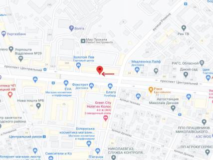 Ситилайт A в Николаеве Центральний просп. (Леніна просп.)., 32 - Рюміна вул., другий схема