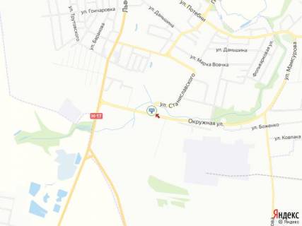 Билборд A в Луцке, 3х6  Ярослава Мудрого (колишня Станіславського)-Виробнича (колишня Боженка)_Новий ринок_в центр схема