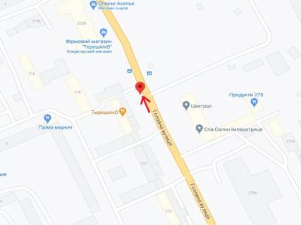 Билборд B в Черновцах Главная ул., 220 схема