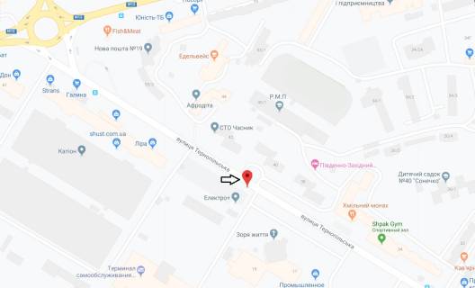 Билборд A в Хмельницком, 3х6  вул. Тернопільська ("Катіон") схема
