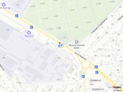 Білборд, Бігборд (Борд)  A у Києві, 6x3  Стеценка вул., 18 (АТБ -маркет), в напрямку м.Сирець схема