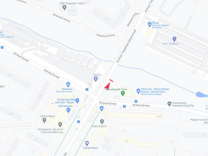 Билборд A в Харькове, 3x6  Гвардійців-Широнінців вул. - Бучми (Уборевича) вул., 1а схема