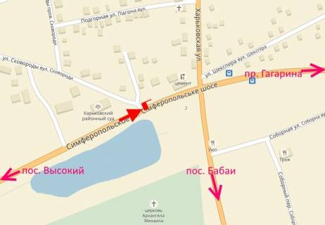 Billboard B in , 3x6  Сімферопольське шосе, с. Покотилівка, поворот на Бабаї, (6), в центр scheme