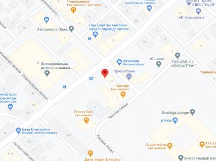 Видеоборд A в Белой Церкви Хмельницького вул., 3/23, аптека "Вітамін", прайс за ролик 10 сек 1 вихід/5 хвилин, на двосторонньому екрані, від 144 виходів на день. Розрахунок для інших параметрів трансляції уточнюйте у менеджера. - 301232 схема