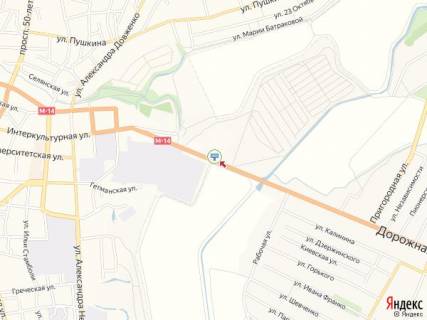Билборд A в Мелитополе Интеркультурная ул.,  АЗС "AMIC Energy", выезд на г. Бердянск схема
