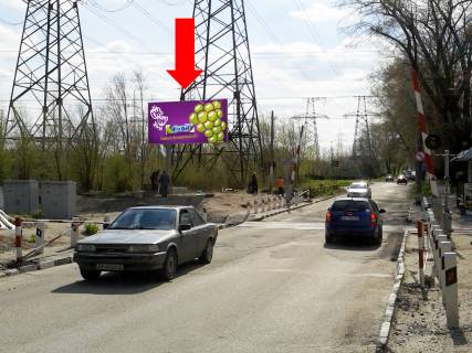 Билборд B в Запорожье, 3x6  Верхня вул. / Рекордна вул., біля з/д переїзду, в бік Соборного пр. (кол. Леніна пр.) фото 1