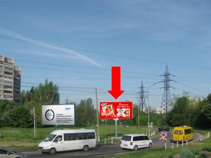 Билборд B в Запорожье, 3x6  Магістральна вул., 94, біля з/д переїзду, в центр фото 1