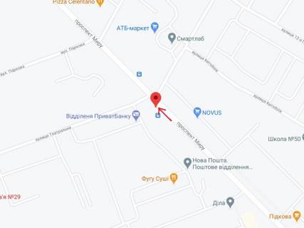 Ситилайт B в Николаеве Миру пр., 17 - Театральна вул. (Васляєва) схема