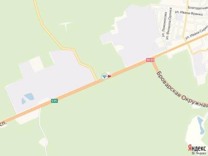 Билборд A в Киеве Броварський пр., 105, АЗС Shell, в центр схема
