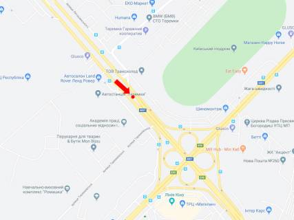 Billboard A in Kyiv Kol'cevaa doroga - st. Teremkovskaa, razdelitel', v storonu Odesskoj pl. scheme