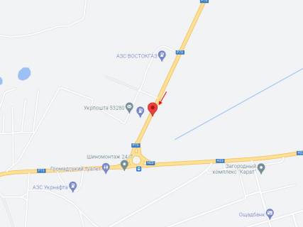 Білборд, Бігборд (Борд)  B на трасах Дніпровської області, 6х3  Н-Р73/Н-8, км 63+015 (ліворуч), В'їзд до м. Нікополь схема