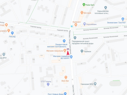 Ситилайт B в Харькове, 1.8x1.2  Григоренка пр., 14, зупинка "Жасміновий бул.", в центр схема