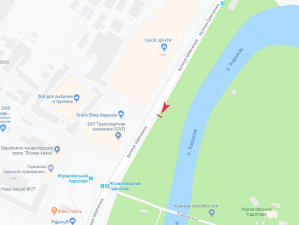 Билборд B в Харькове, 3x6  Шевченка вул., навпроти буд. 327, в центр схема