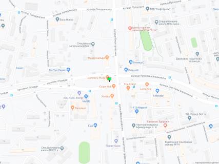 Prismatron, Prism A in Kyiv Pravdi av. - Visgorods'ka st. - 197037 scheme