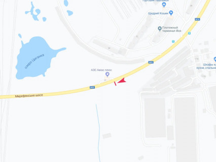 Білборд, Бігборд (Борд)  B у Харкові, 3x6  Мереф'янське шосе, навпроти буд. 36, з центру схема