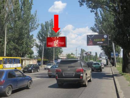 Билборд B в Одессе, 3x6  Миколаївська дорога, 259, біля комплексу відпочинку "Дім Павлових", з центру (флажок) фото 1