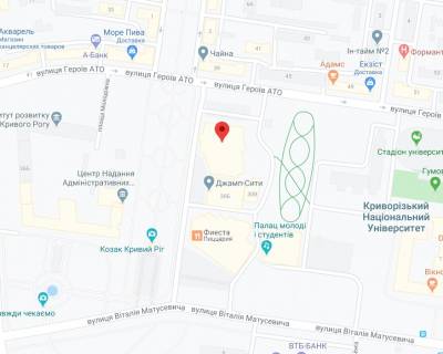 Видеоборд A у Кривому Розі Героїв АТО вул. (Колиш. Димитрова вул.), 30а, навпроти кас магазину "Сільпо", відеостойка, прайс за ролик 10 сек, 168 виходів c 8:00 до 22:00. Розрахунок інших параметрів уточнюйте у менеджера. - 292437 схема
