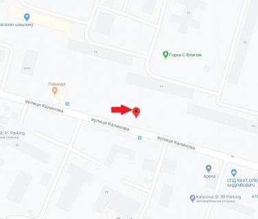 Билборд B в Днепр (Днепропетровск), 6х3  вул. Калинова, в районі буд. 94 схема