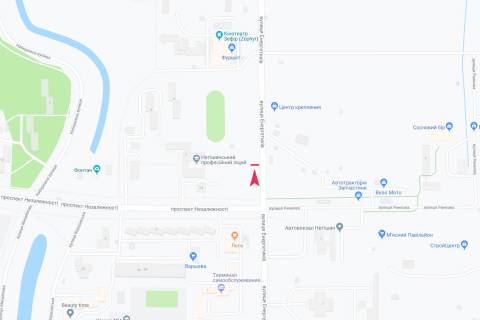 Билборд B в Нетешине, 3x6  Снігурів вул. схема