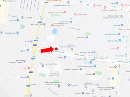 Ситилайт B в Львове, 1.8x1.2  Наукова вул. 112 (зуп. "Симоненко"), навпроти ТЦ "Victoria Gardens", в сторону вул. Стрийська схема