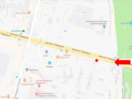 Бэклайт  в Киеве, 2.3x3.14  просп. Берестейський (Перемоги)., 43, біля ресторану "Il Molino", 100м. від вул. Янгеля, в сторону ст. м. «Шулявська», з центру схема